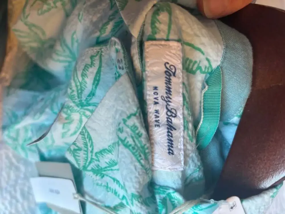 Tommy Bahama Nova Wave Royal Palmetto Shirt Dew Drop Green Men's Large NWT $128